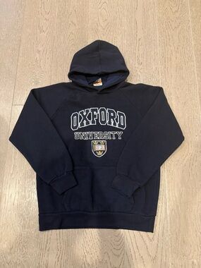Oxford University Navy Hooded Sweatshirt - Branded Campus Pullover